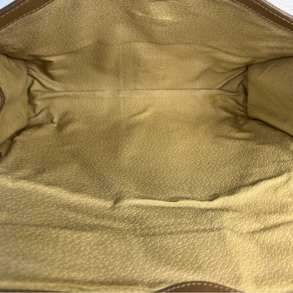 Vintage Gucci Parfums Suede Clutch Green Red Web | Made in Italy | 70s 80s Gucci - Picture 10 of 11